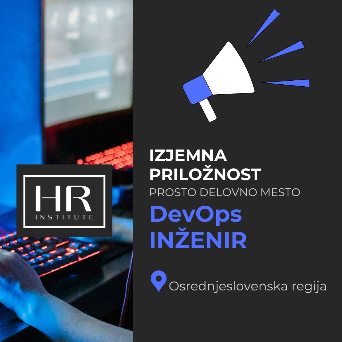 You are currently viewing IZJEMNA PRILOŽNOST: prosto delovno mesto DevOps INŽENIR